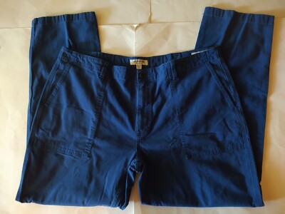 Goodthreads Pants Men's 40x30 Blue Woven Pant Stretch Canvas Chino Casual 