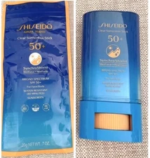 Shiseido Clear Sunscreen Stick SPF 50, New (Exp 01/2029)