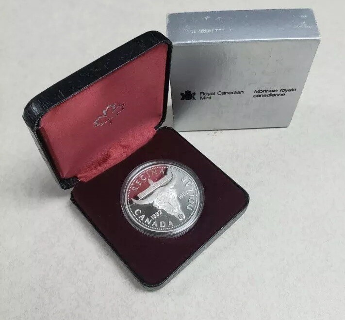 1982 Canada $1 One Dollar Elizabeth II Silver Proof Regina