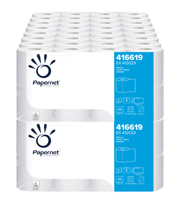 128 Rollen Toilettenpapier Klopapier 2 lagig / 250 Blatt   Direkt vom Großhandel