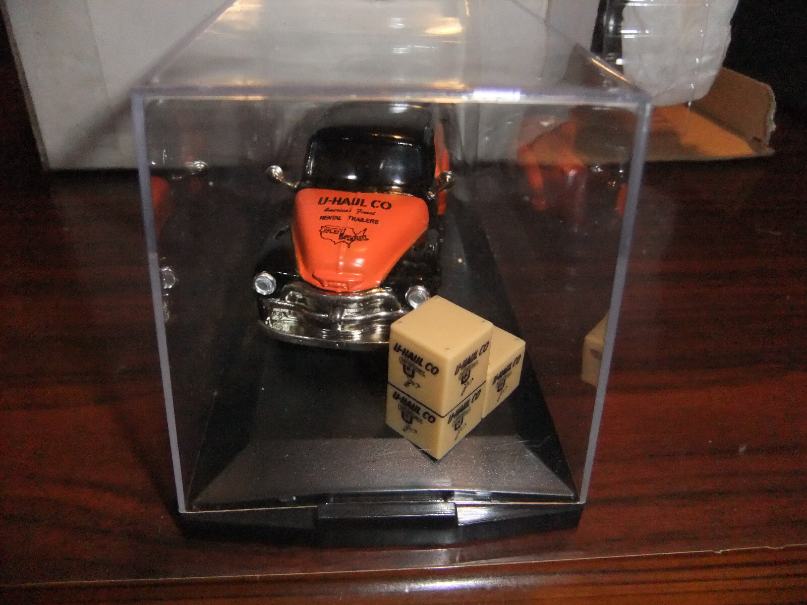 Road Champs 1954 Chevrolet Panel Van UHAUL CO Orange Black DIE CAST NEW
