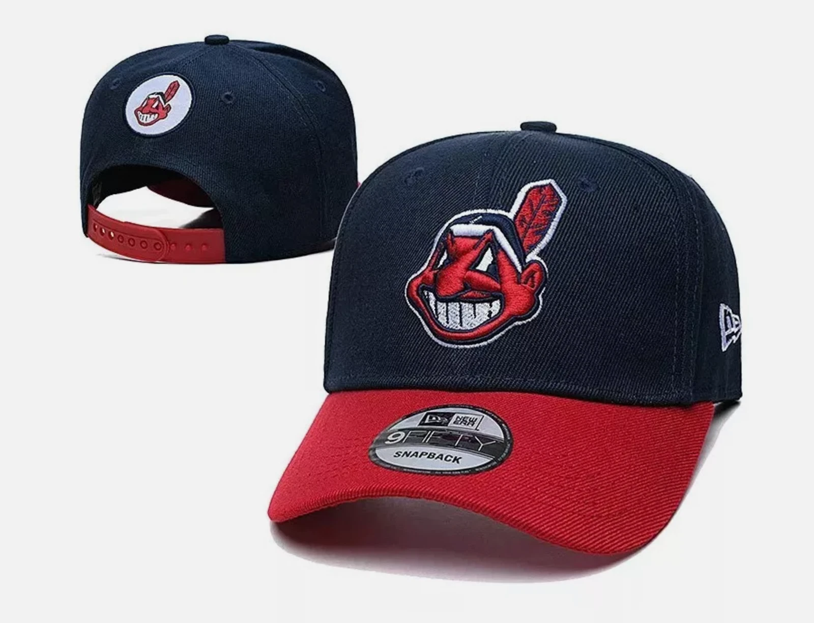 Cleveland Indians WahooAdjustable flat brim cap baseball cap sports hat-