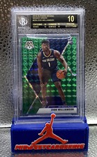 2019-20 Panini Mosaic Green Prizm #209 Zion Williamson RC BGS 10 BLACK LABEL