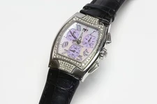 TechnoMarine TS 20428 Diamond Case Black Alligator Strap Women’s Watch