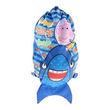 Peppa Pig Under Water George Drawstring School Gym Trainer Bag 3D Finn