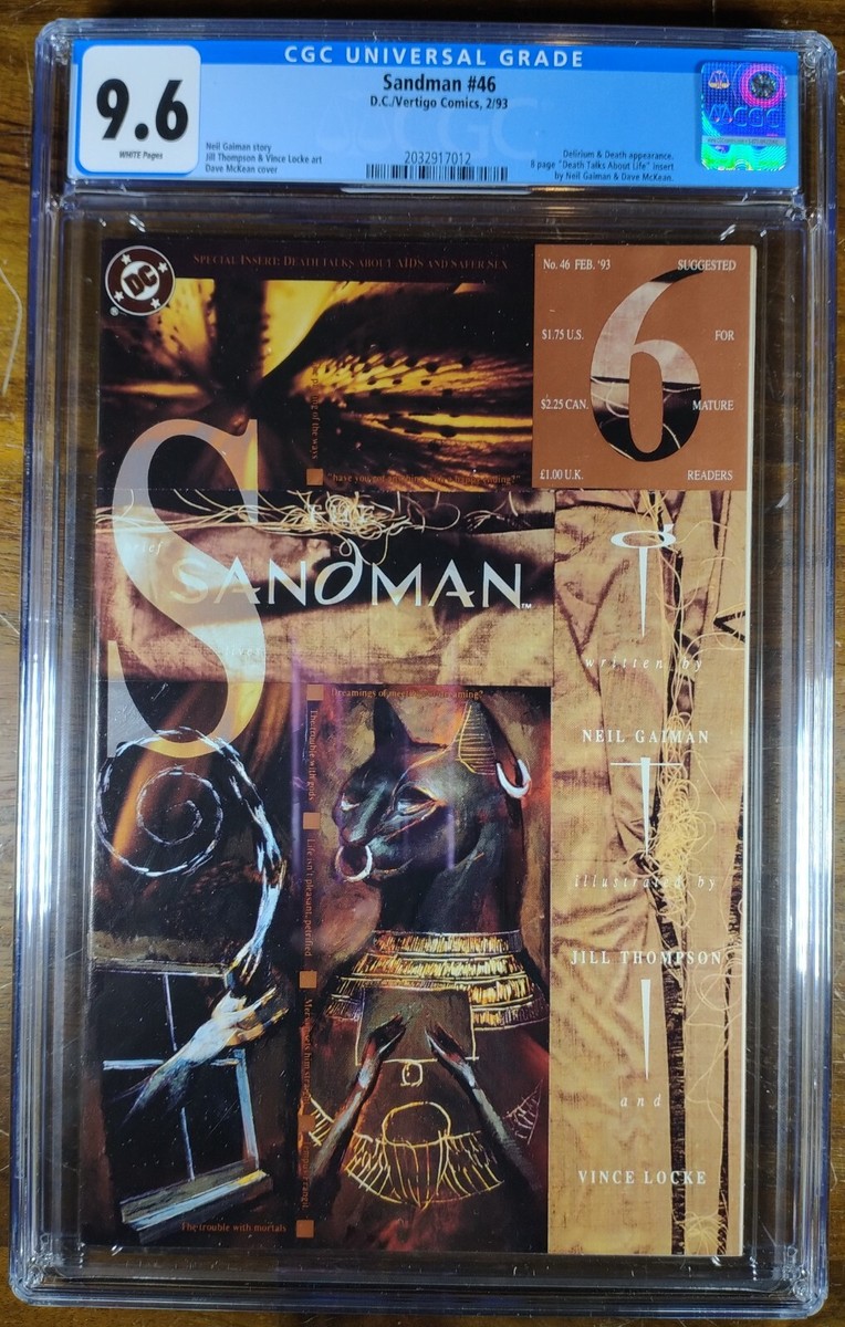 Disney - サンドマン Sandman #46 (Feb 1993, Vertigo/DC) COMIC CGC 9.6 NM+ WP Bast