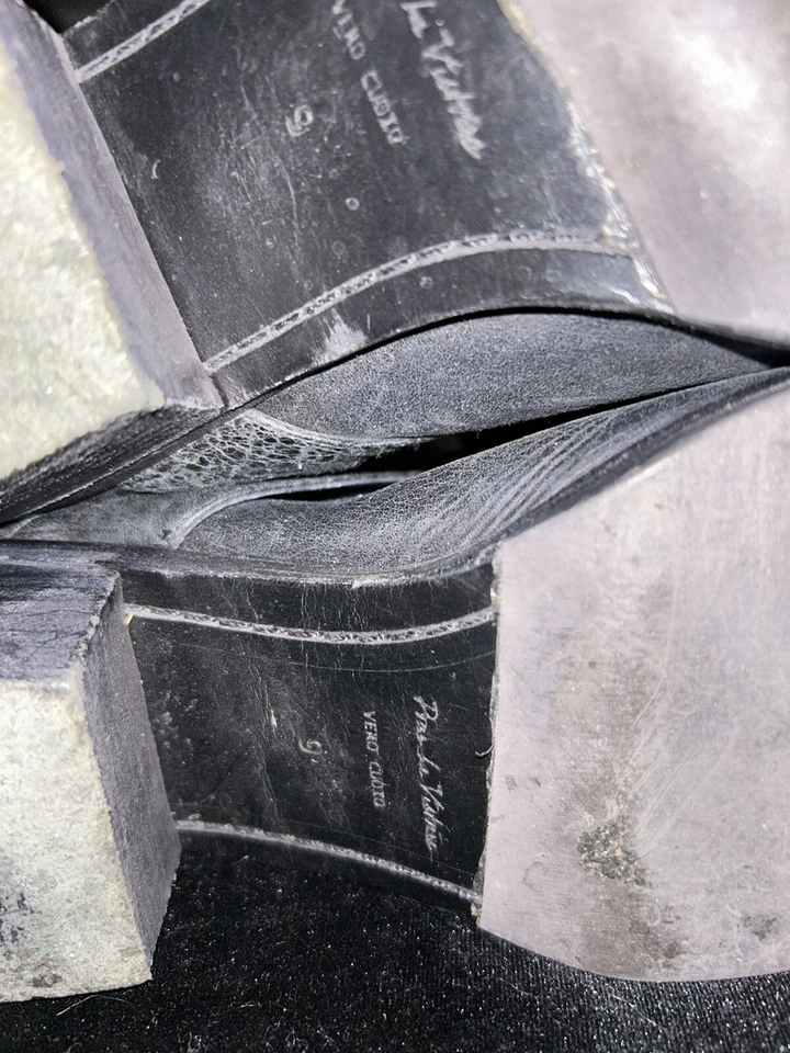 POUR LA VICTOIRE ЖЕНЩИН НАД КОЛЕНА КОЖАНЫЕ БОТИНКИ ЧЕРНЫЙ РАЗМЕР 9 - Изображение 3 из 4