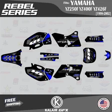 Graphics Kit for YAMAHA YZ250F YZ400F YZ426F (1998-2002) Rebel - BLUE