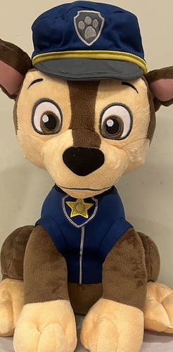 Paw Patrol 15" Persecución Abrazo Almohada Juguete de Peluche Azul Policía Seguridad Oficial Sombrero - Imagen 2 de 15