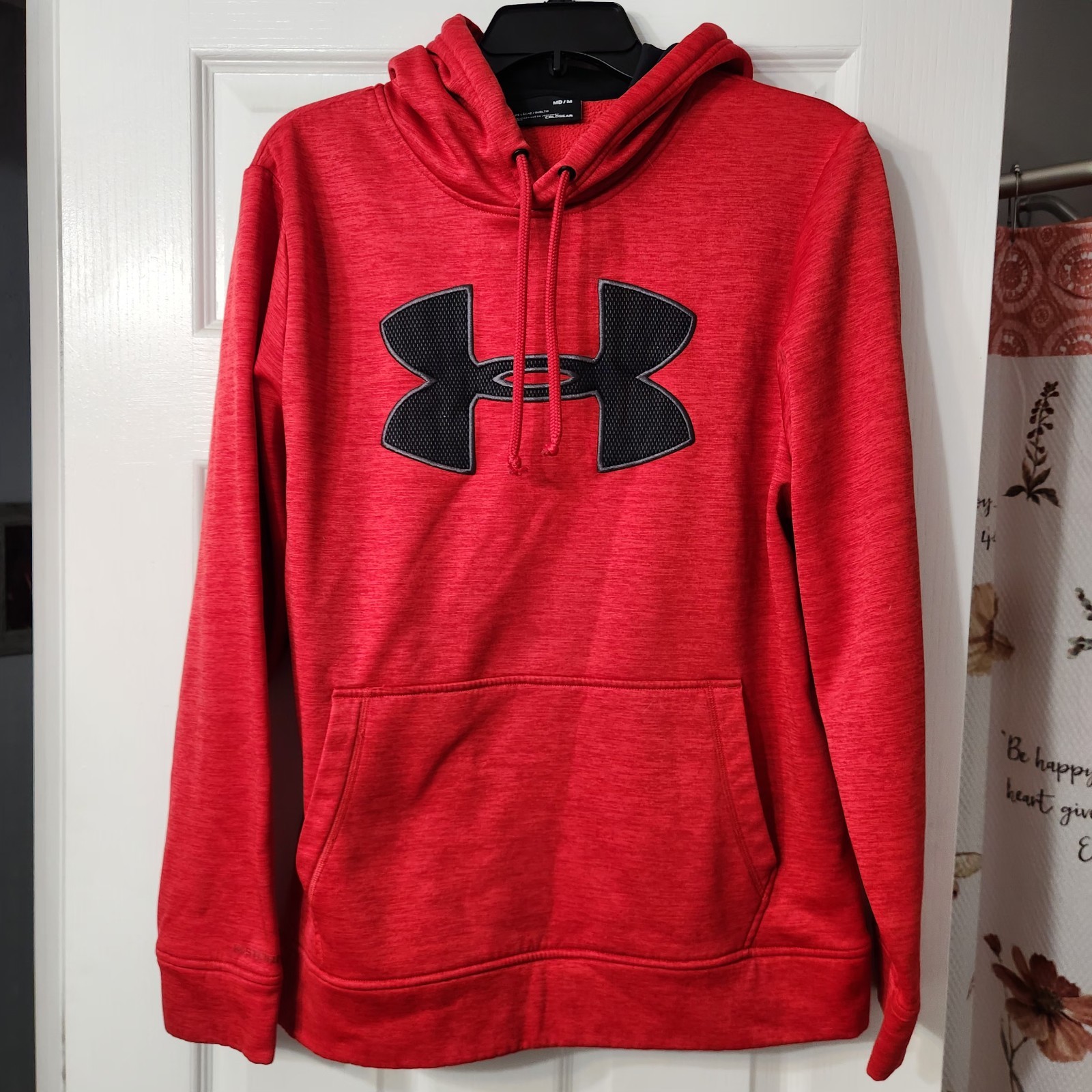 Under Armour - Unisex Cold Gear Storm Pullover Hoodie Red/Black Sz M NWOT