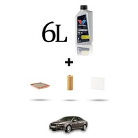 Hoffcar Wartungsset 3 Filter Und 6L ÖL FüR Volvo S80 II 2.5 T5 183KW Ab 2012