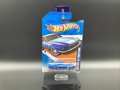 2010 Hot Wheels Custom '67 Mustang Blue 95/240 7/10 Nightburnerz*** LW