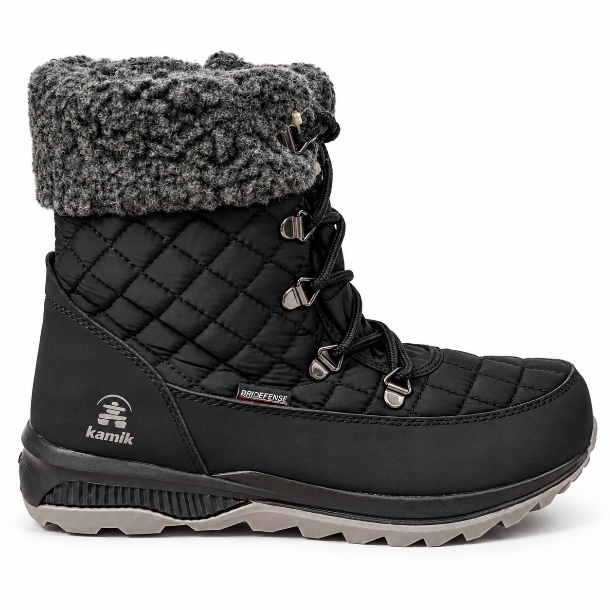Kamik Libra Winter Snow Boots Youth 6 US Womens 7 EU 38 Waterproof Black NIB