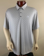 ADIDAS Men's Ultimate365 All Over Logo Print Performance Golf Polo Shirt Size XL
