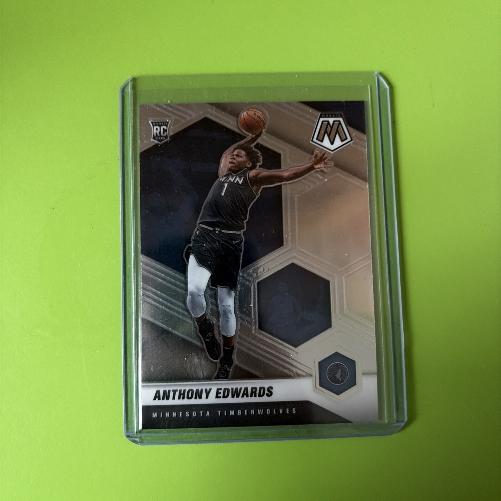 2020-21 Panini Mosaic - Rookie Anthony Edwards #201 Silver Prizm (RC)