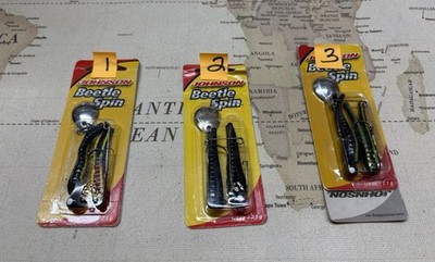 Johnson Beetle Spin 1/4 oz. BSVP1/4-BYSR Black Fresh Water Pure Fishing Lure A#1