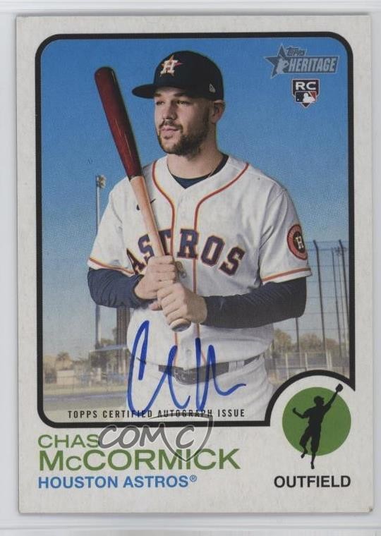 2022 Topps Heritage Real One Auto Chas McCormick #ROA-CM Auto rs2