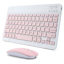 Rechargeable Bluetooth Keyboard and Mouse Combo for iPad, Ultra-Slim Portable...