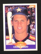 1989 Score Craig Biggio Rookie Astros #237