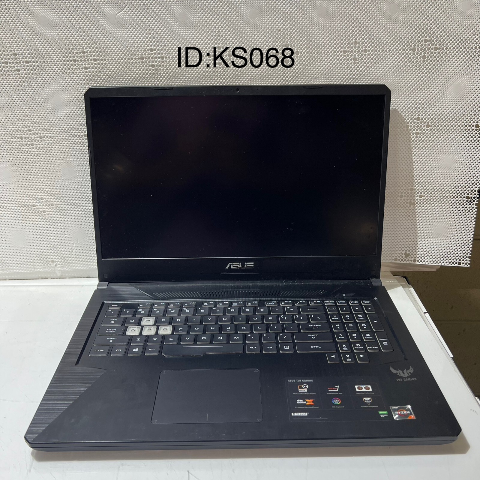 ASUS TUF705D AMD Ryzen 7 3750H NO OS/SSD/RAM *READ FOR PARTS/REPAIR