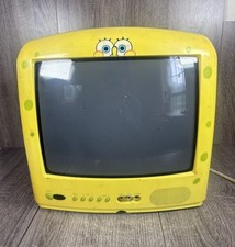 Emerson SpongeBob SquarePants SB313 Yellow CRT TV Vintage Model - Untested