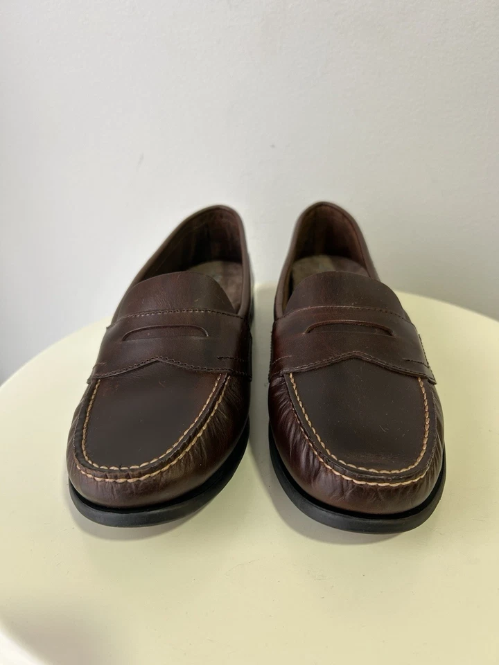 Женские кожаные мокасины Eastland Classic II коричневые размер 10 М 42 евро без шнуровки - Изображение 2 из 4