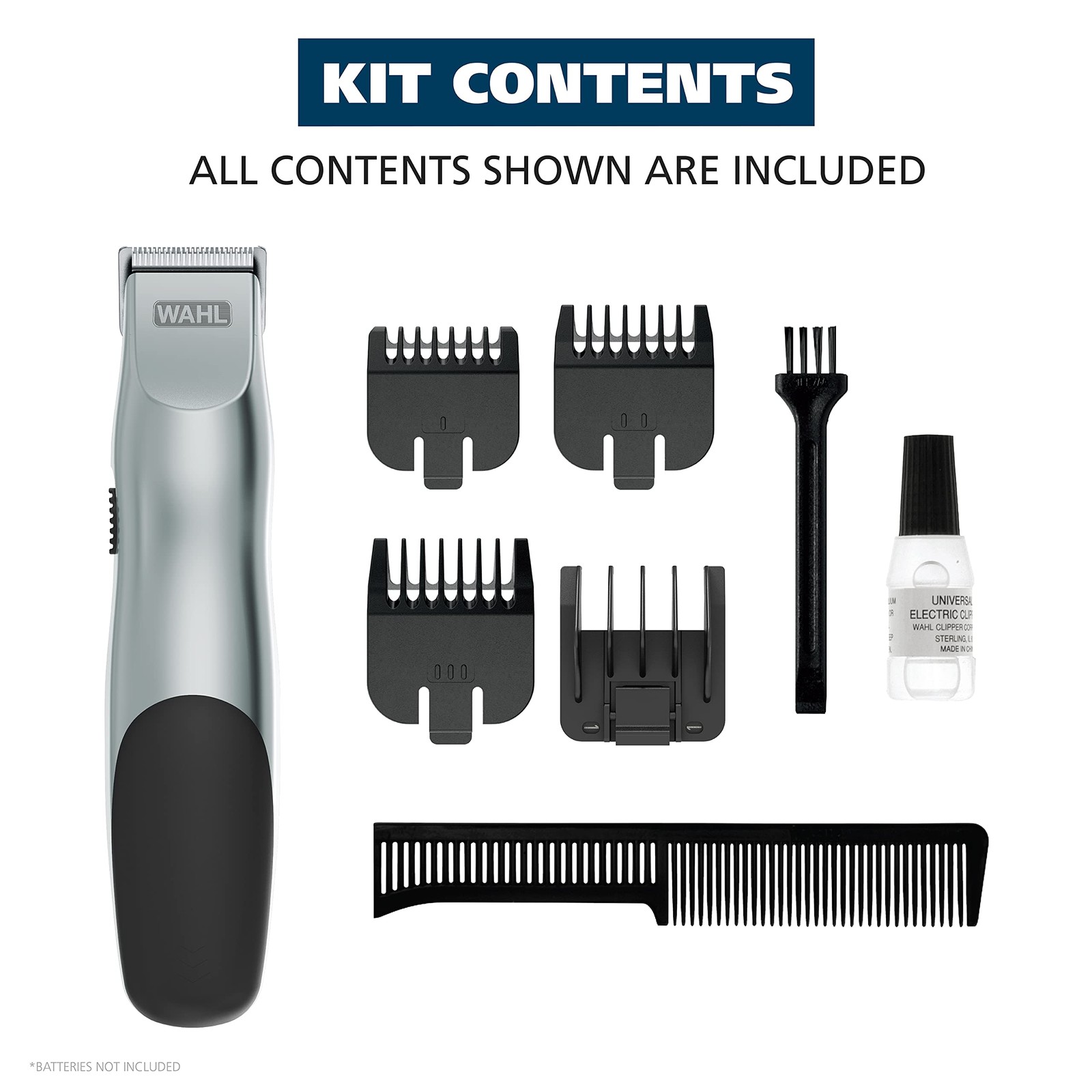 Groomsman Battery Operated Facial Hair Trimmer for Beard & Mustache Trimming ...