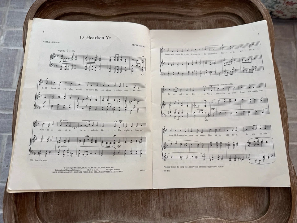 The Alfred Burt Carols for Children 1972 Shawnee Press Vintage Sheet Music - Image 4 of 4