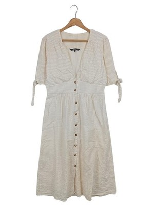 VERO MODA Hemdblusenkleid Damen Kleid Gr. DE 40 wollweiß-weiß Casual-Look