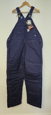 Carhartt Men's Flame Resistant Quick Duck Bib Overall Quilt-Lined Navy 40X30