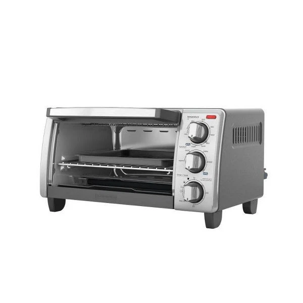 BLACK AND DECKER 4 SLICE AIR FRY TOASTER OVEN - SILVER - Image 2 of 4