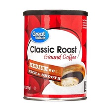 Naturally Caffeinated Classic Roast Ground Coffee in 9.6 oz Canister