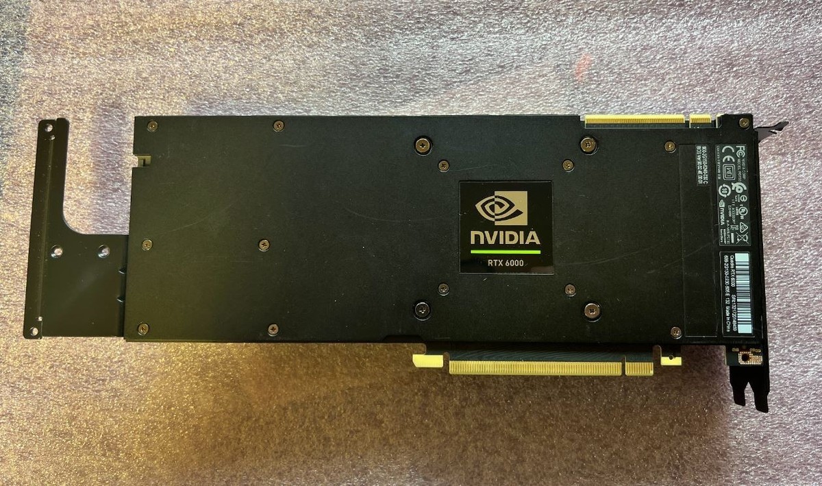 Nvidia Quadro RTX 6000 24GB GDDR6 (ECC) GPU Graphics Card 900