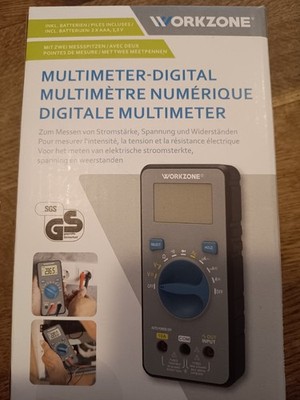 Workzone Digital Multimeter Messgerät Neu in OVP