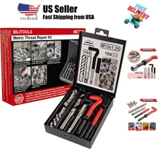M12x1.25 Thread Repair Kit, HSS Drill Helicoil Repair Kit Metric