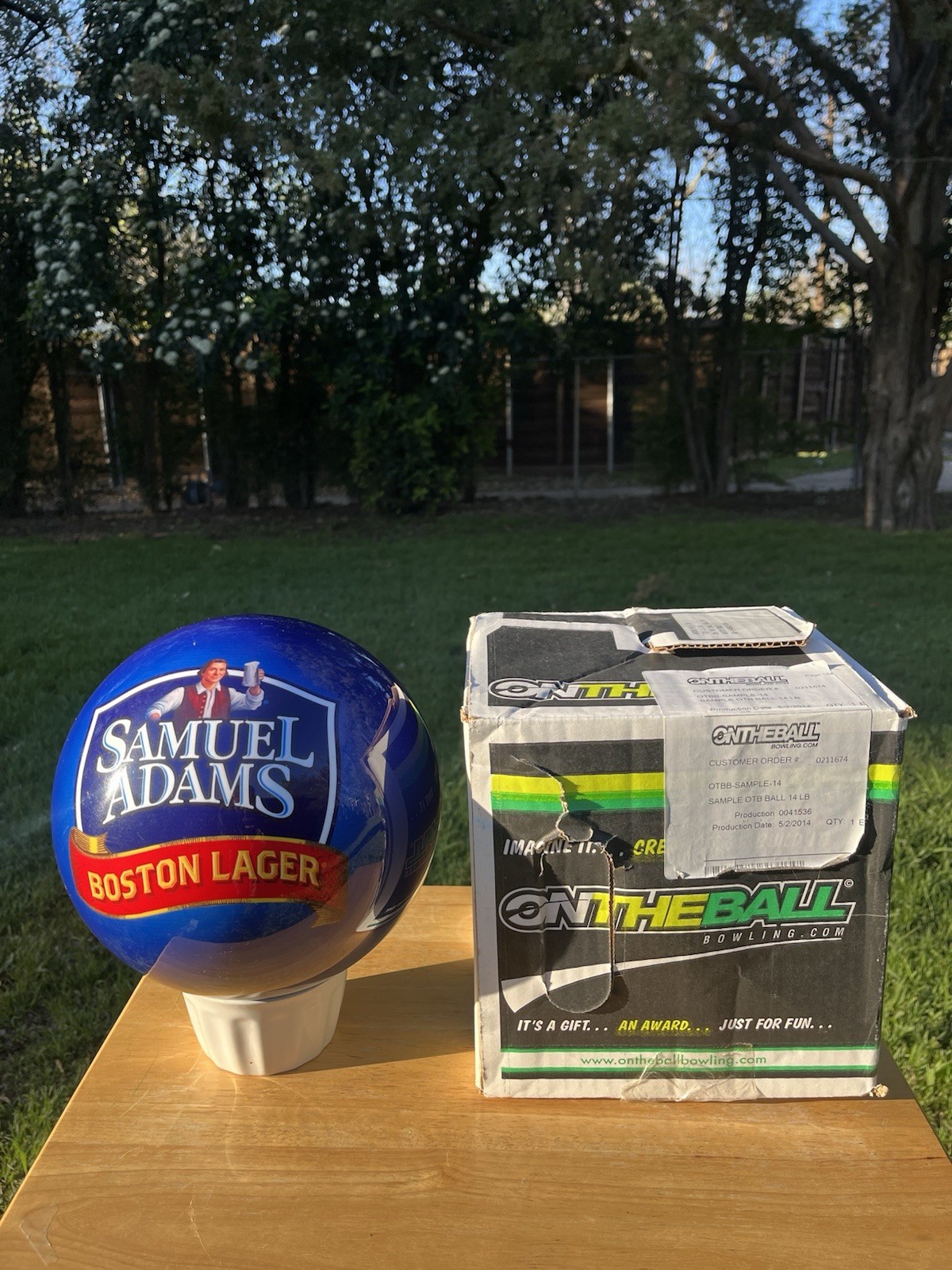 NEW Samuel Adams &ldquo;For the Love of Beer&rdquo; Bowling Ball 14 