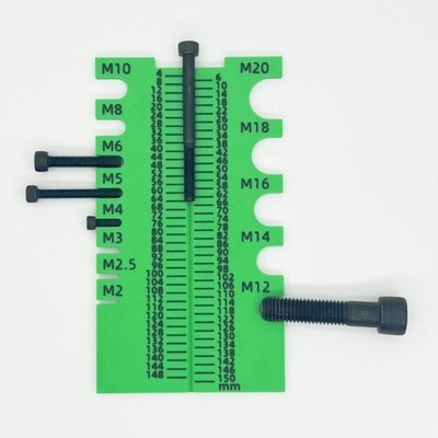 Lightweight Screw Measuring Device 150mm Capacity Easy to Read Scale 32g Weight
