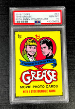 2018 Topps 80th Anniversary Wrapper Art 1978 Grease #43 PSA 10 GEM MINT