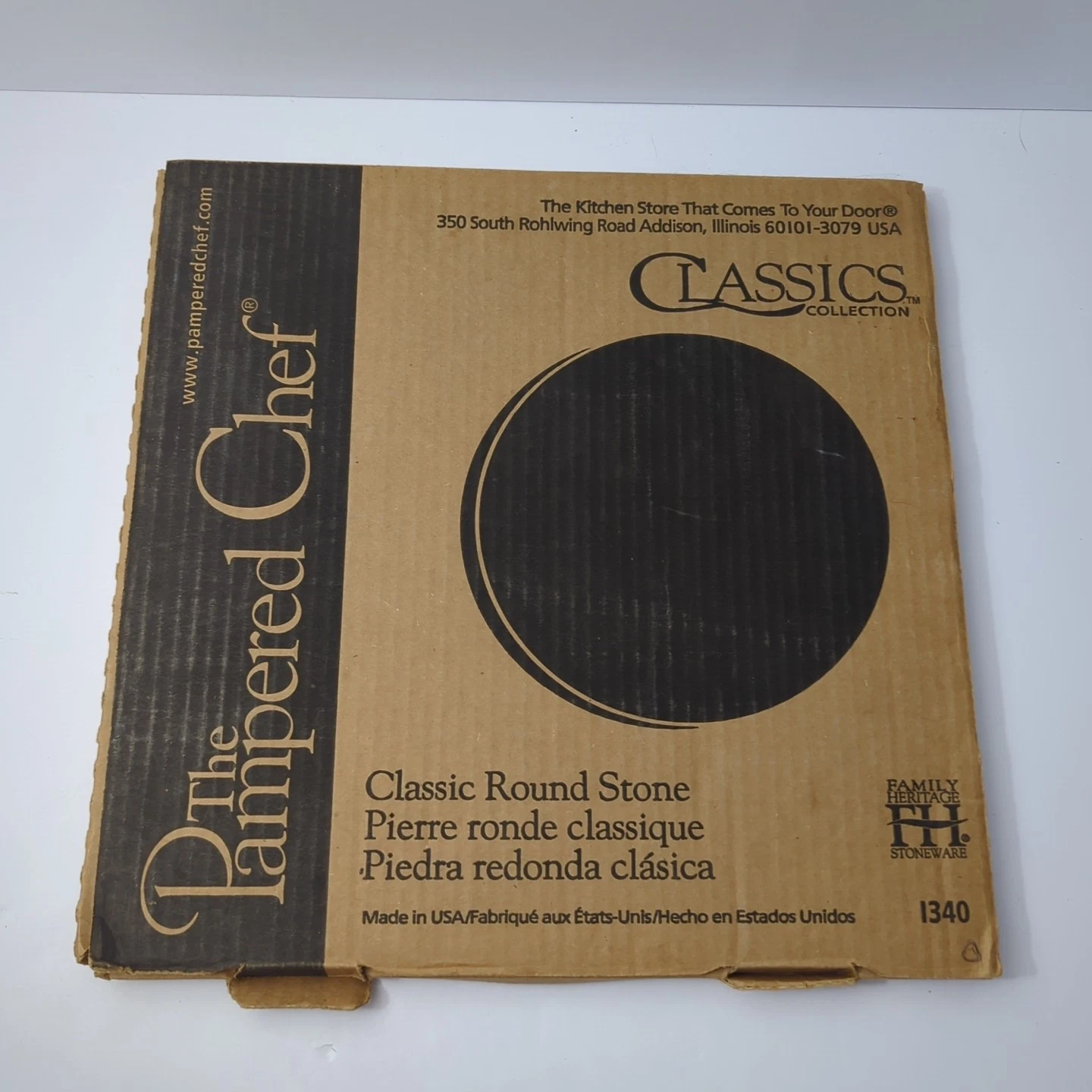 Pampered Chef Classic Round Stone 1340 Pizza Cookie 13" Baking Stone USA
Opens in a new window or ta