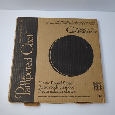 Pampered Chef Classic Round Stone 1340 Pizza Cookie 13'' Baking Stone USA
