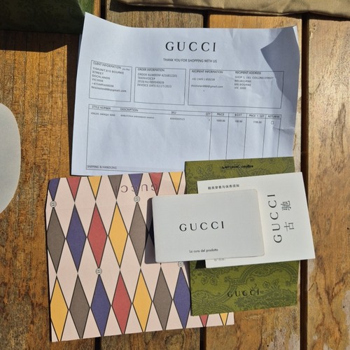 Gucci LEERER Schuhkarton Ace Sneaker mit Papieren Schuhbeutel #2 - Bild 2 von 10