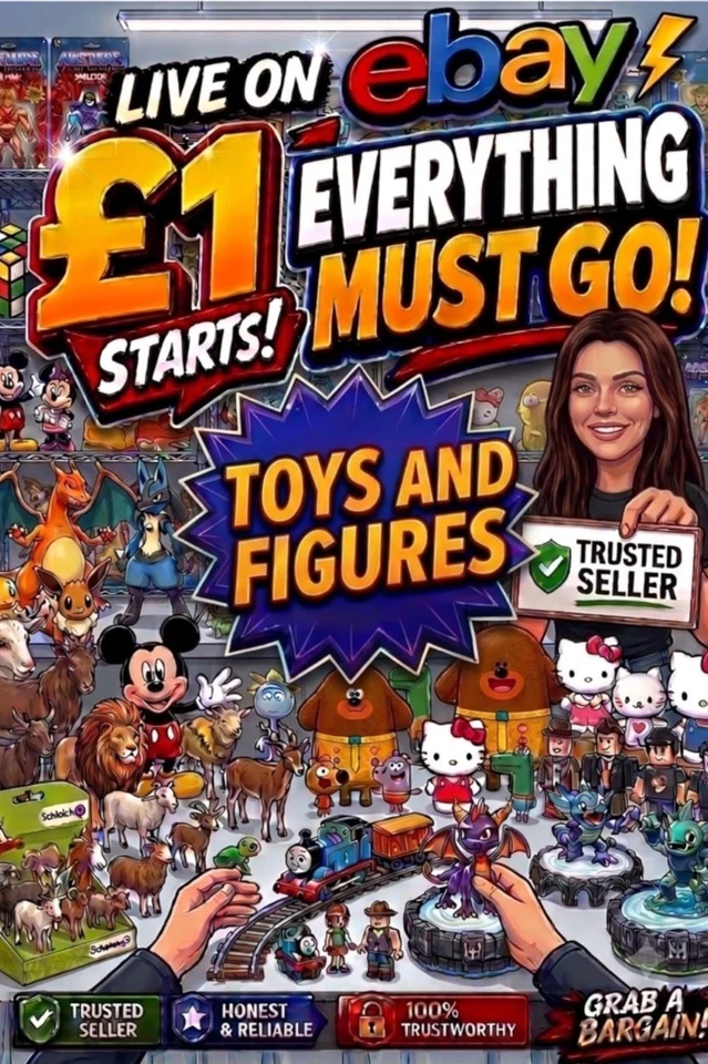 Toys and Figures - £1 Starts - Disney Pokemon Skylanders Schleich & More