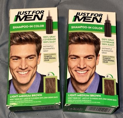 Just For Men Original Formula, H30 Light Medium Brown (Pack of 2) New see pics