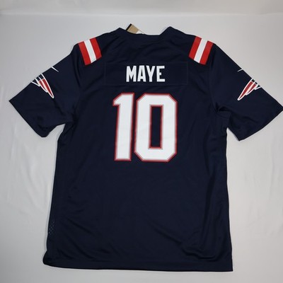 NWT Nike Drake Maye Game Jersey New England Patriots Navy SZ XL $129