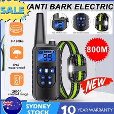 TRAIN DOGS REMOTE SOUND VIBRATION ZAPPING WATERPROOF DOG TRAINING COLLAR