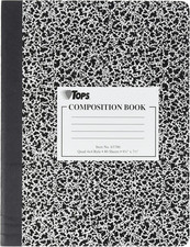 Tops 63786 9-3/4" X 7-1/2" Quad Ruled Composition Notebook