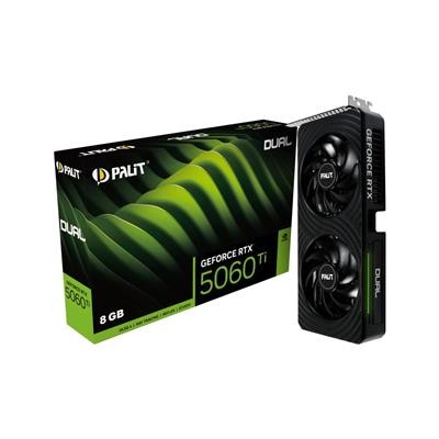 Palit Geforce Rtx 5060 Ti Dual 8Gb Gddr7/Pci Express 5,0/2572Mhz/28000Mhz