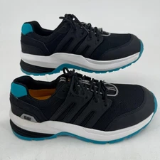 CAT Streamline 2.0 Work Safety Shoes WOMENS Black Teal Comp Toe Lace Up SIZE 9