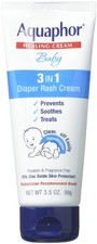Aquaphor Baby Diaper Rash Cream, 3-in-1 Diaper Rash Relief-99g