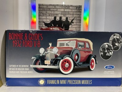 1:24 FRANKLIN MINT 1932 FORD V-8 BONNIE AND CLYDE S NO PAPERWORK